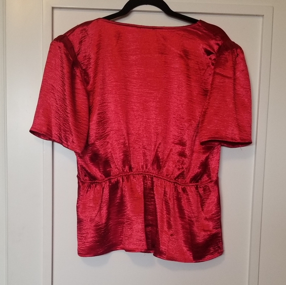 Red peplum blouse - Picture 2 of 4